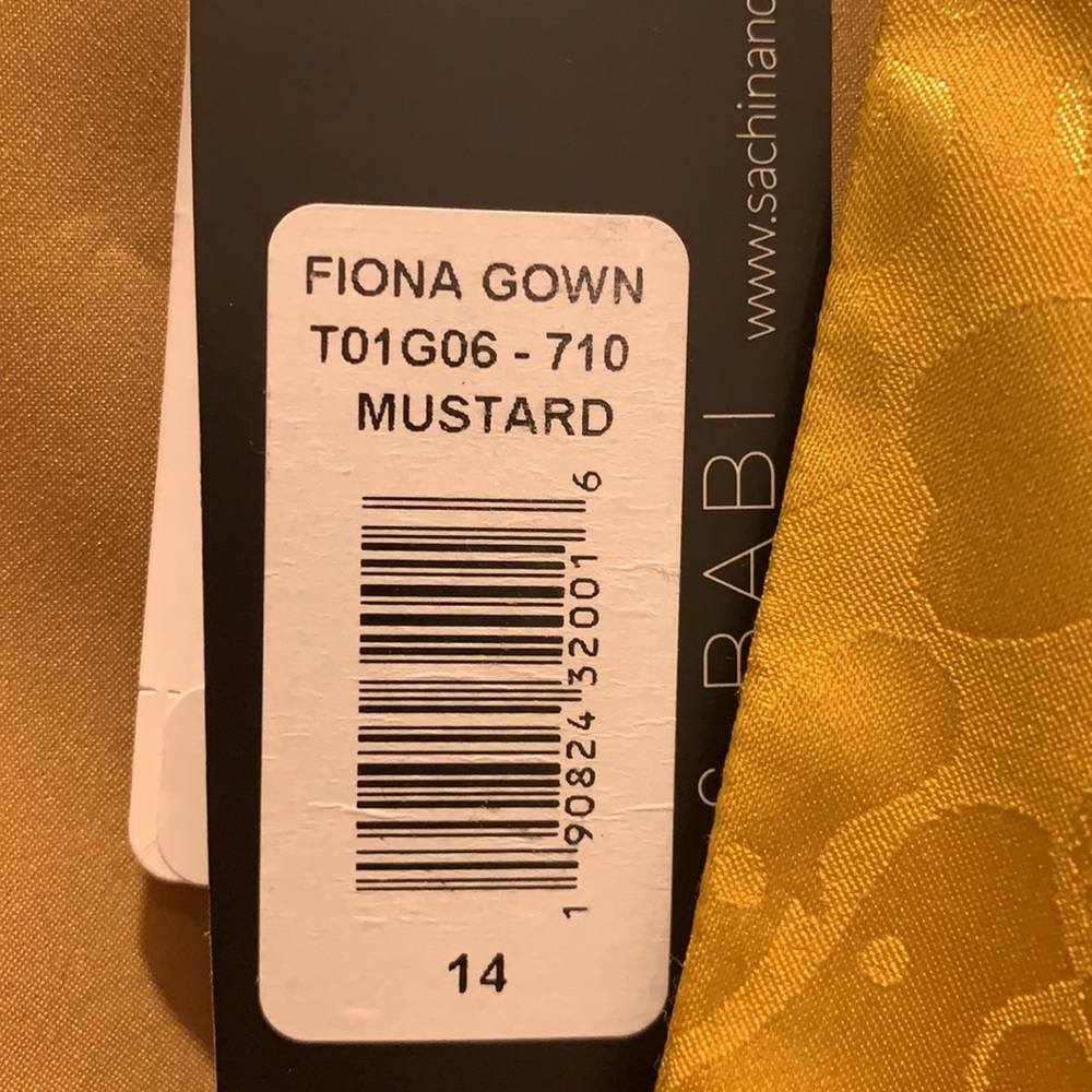 Fiona gown mustard size 14 black tie wedding - Picture 7 of 7